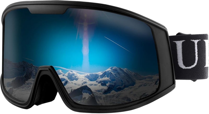 Ukoly Ski/Snowboard Goggles for Men Women, Snow Goggles HD Lens Anti-Fog Coating OTG Design UV400 Protection Windproof - Image 1